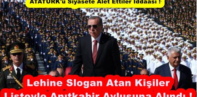 Erdoğan lehine slogan atanlar Anıtkabir’e listeyle alındı iddiası