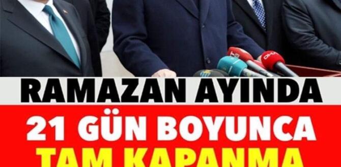 Ramazan Ayı Yeni Kısıtlamalar Neler